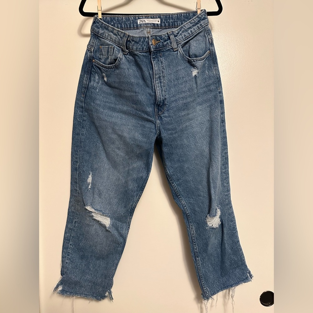Zara distressed jeans
